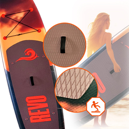 DESKA SUP GOLD-COAST DO PŁYWANIA STAND UP PADDLE POMPOWANA 320CM ZESTAW + SIEDZISKO