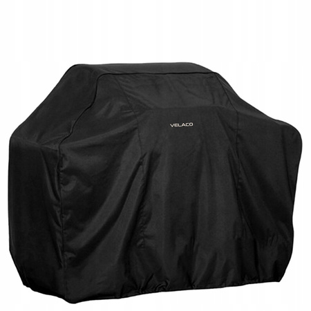 GRILL OGRODOWY GAZOWY Z POKRYWĄ I PÓŁKAMI APOLLO-B CZARNY RUSZT ŻELIWNY 11,5 KW + POKROWIEC