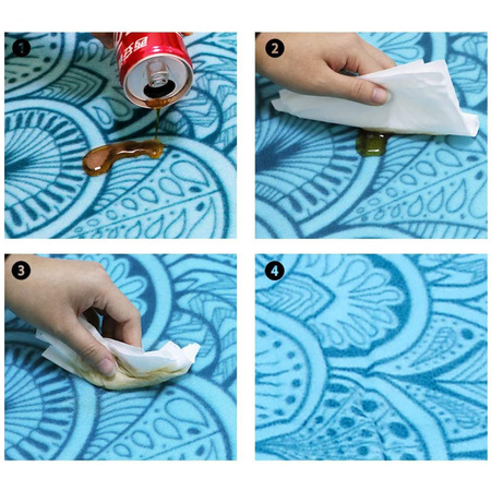 KOC PIKNIKOWY WODOODPORNY MATA PLAŻOWA Z IZOLACJĄ SANDY 1A NIEBIESKI 2x2