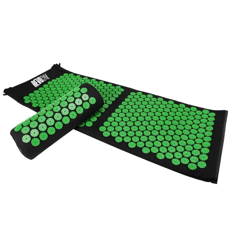 MATA DO AKUPRESURY ZDROWOTNA Z KOLCAMI AKUPRESURA MASAŻ ZESTAW Z PODUSZKĄ