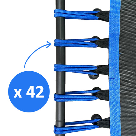 TRAMPOLINA FITNESS NIEBIESKA 130 CM