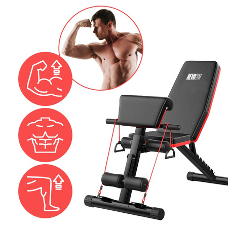 ŁAWKA TRENINGOWA DO ĆWICZEŃ SKOŚNA REGULOWANA SKŁADANA MODLITEWNIK TP06