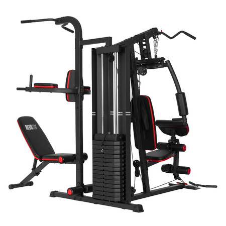 ATLAS DO ĆWICZEŃ WIELOSTANOWISKOWY TRENINGOWY SIŁOWNIA DOMOWA LS09 90KG