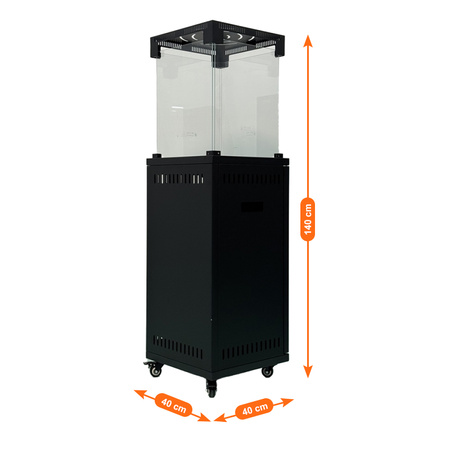 OGRZEWACZ TARASOWY PARASOL GRZEWCZY GAZOWY SOLE ZESTAW POKROWIEC REDUKTOR