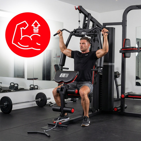 ATLAS DO ĆWICZEŃ WIELOSTANOWISKOWY TRENINGOWY SIŁOWNIA DOMOWA LS09 90KG