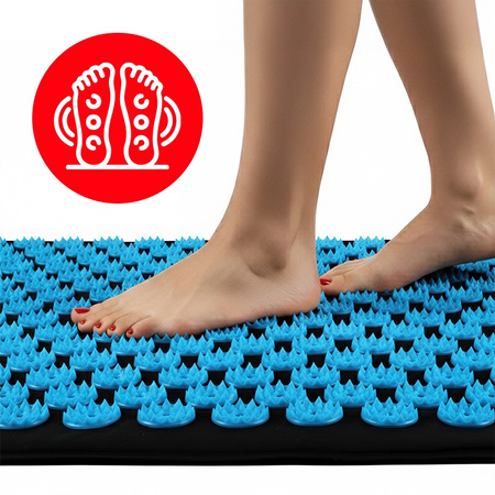 MATA DO AKUPRESURY ZDROWOTNA Z KOLCAMI AKUPRESURA MASAŻ ZESTAW Z PODUSZKĄ