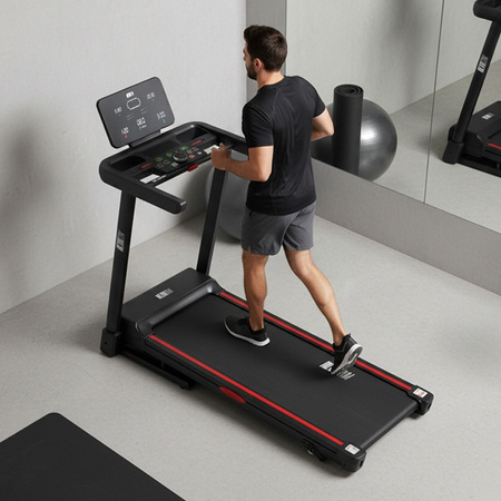 BIEŻNIA ELEKTRYCZNA TRENINGOWA DOMOWA SKŁADANA RUN-1 1-16 KM/H 140 KG 230 V BLUETOOTH