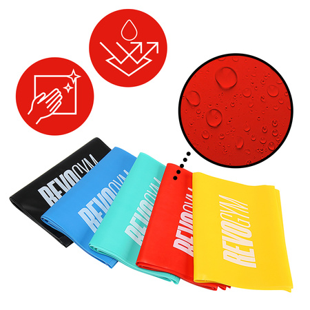 GUMY OPOROWE ZESTAW 5 SZT. DO ĆWICZEŃ ROZCIĄGANIA TRENINGU SNAKE-MIX