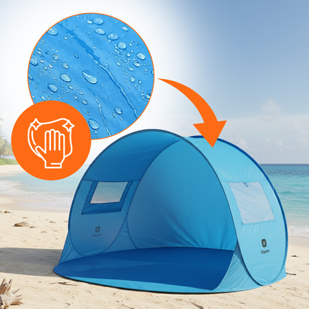 NAMIOT PLAŻOWY OGRODOWY TURYSTUCZNY PARAWAN SUNSET 1A NIEBIESKI