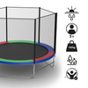 TRAMPOLINA OGRODOWA DLA DZIECI SKY 10FT WIELOKOLOROWA 305 CM