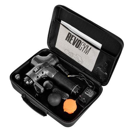 PISTOLET DO MASAŻU MOCNY MASAŻER DO PLECÓW CIAŁA MASSAGE GUN 100W + 8 KOŃCÓWEK TP02