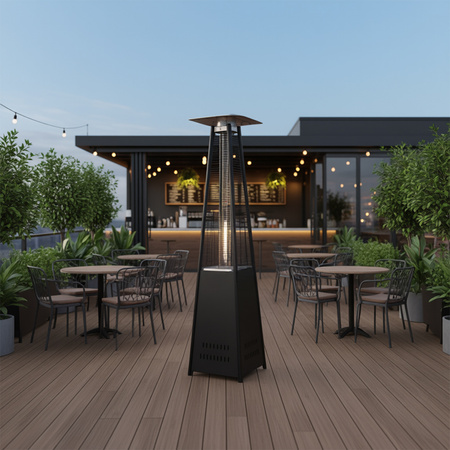 OGRZEWACZ TARASOWY PARASOL GRZEWCZY GAZOWY PIRAMIDA POKROWIEC REDUKTOR