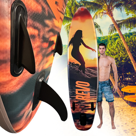 DESKA SUP GOLD-COAST DO PŁYWANIA STAND UP PADDLE POMPOWANA 320CM ZESTAW + SIEDZISKO