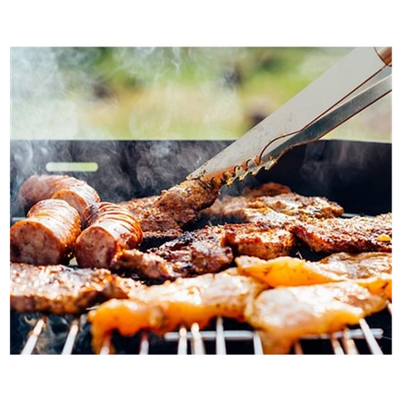 GRILL OGRODOWY WĘGLOWY Z POKRYWĄ VL02 CZARNY
