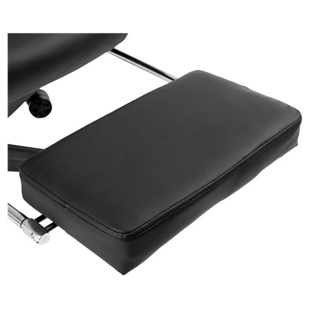 FOTEL GAMINGOWY BIUROWY OBROTOWY RIVAL CZARNY SKÓRA PU