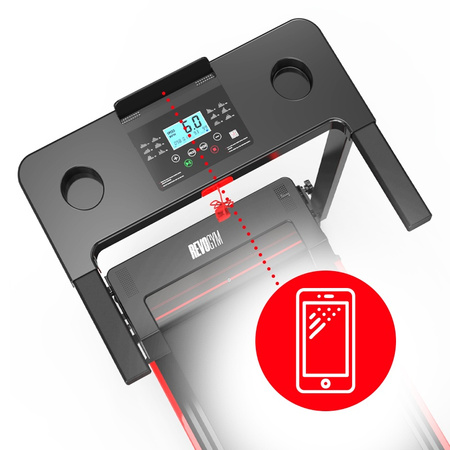 BIEŻNIA ELEKTRYCZNA TRENINGOWA DOMOWA RUN 1-12 KM/H 120 KG 230 V BLUETOOTH