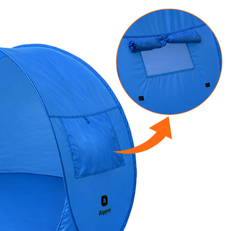 NAMIOT PLAŻOWY OGRODOWY TURYSTUCZNY PARAWAN SUNSET 1B CIEMNY NIEBIESKI