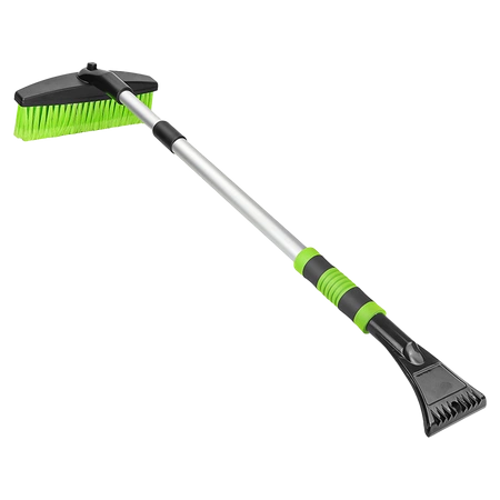 SZCZOTKA SKROBACZKA DO SAMOCHODU 2W1 TELESKOPOWA REGULOWANA VENOM CZARNO-ZIELONA 73-109 CM