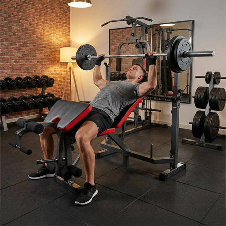 ŁAWKA SKOŚNA WIELOFUNKCYJNA DO ĆWICZEŃ NOGI MODLITEWNIK REGULOWANA RP24 DO 180 KG