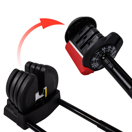 HANTLE REGULOWANE KETTLEBELL ZESTAW AUTOMATYCZNA REGULACJA 3W1 19 KG RP15