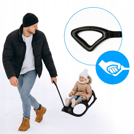 SANKI DZIECIĘCE TRADYCYJNE NA PŁOZACH OLAF CZARNE