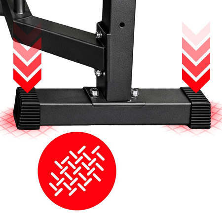 ŁAWKA SKOŚNA WIELOFUNKCYJNA DO ĆWICZEŃ NOGI MODLITEWNIK REGULOWANA RP24 DO 180 KG