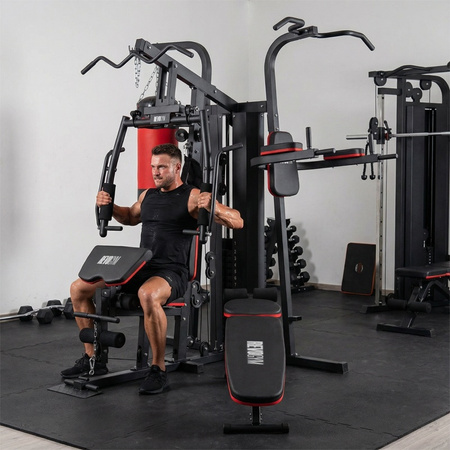 ATLAS DO ĆWICZEŃ WIELOSTANOWISKOWY TRENINGOWY SIŁOWNIA DOMOWA LS06 90KG