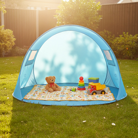 NAMIOT PLAŻOWY OGRODOWY TURYSTUCZNY PARAWAN SUNSET 1A NIEBIESKI