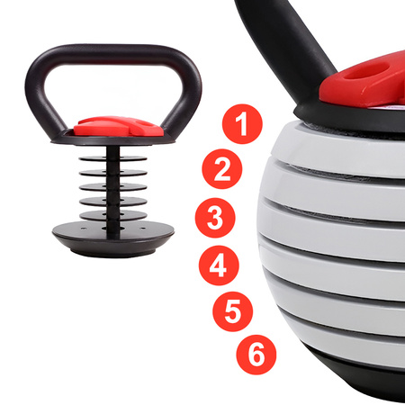 HANTEL KETTLEBELL REGULOWANY 9 KG RP16-9