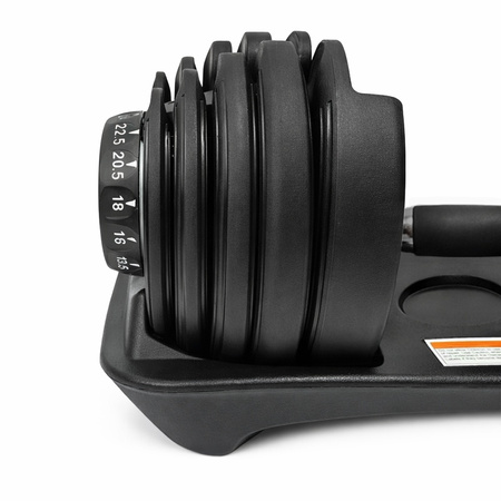 HANTEL REGULOWANY Z PODSTAWKĄ CIĘŻAR HANTLE REGULOWANE STOJAK 24 KG RP25-24