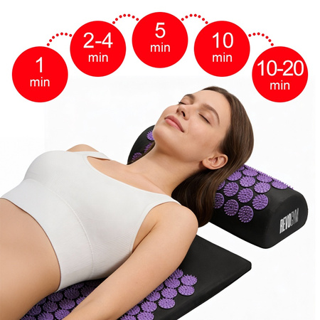 MATA DO AKUPRESURY ZDROWOTNA Z KOLCAMI AKUPRESURA MASAŻ ZESTAW Z PODUSZKĄ