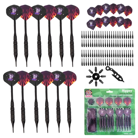 ZESTAW 12 RZUTEK DO TARCZY ELEKTRONICZNEJ LOTKI DO GRY ZD04