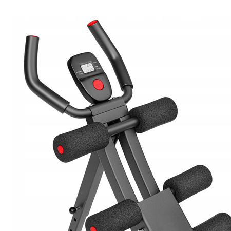 TRENAŻER MIĘŚNI BRZUCHA ŁAWKA DO ĆWICZEŃ SKŁADANY REGULOWANY Z LICZNIKIEM