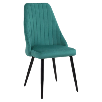 KRZESŁO FOTEL WELUROWY TAPICEROWANY NIKA BUTELKOWA ZIELEŃ NOGI CZARNE