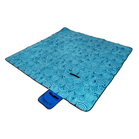 KOC PIKNIKOWY WODOODPORNY MATA PLAŻOWA Z IZOLACJĄ SANDY 1A NIEBIESKI 2x2