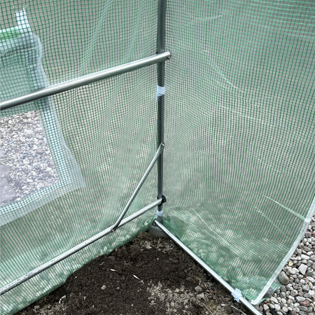 TUNEL OGRODOWY FOLIOWY SZKLARNIA 10m2 TF04G 4x2,5m ZIELONY SOLIDNY