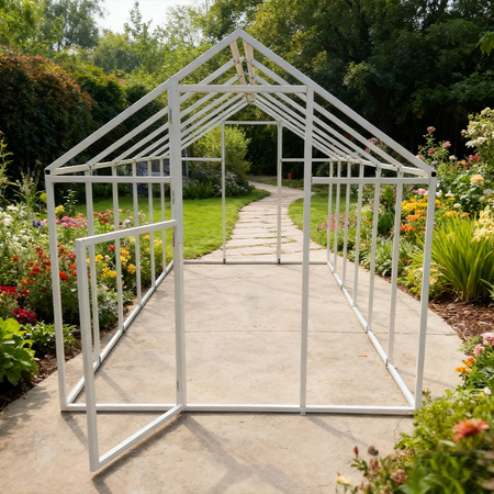 SZKLARNIA OGRODOWA Z POLIWĘGLANU TUNEL FLOWERS OCYNK 4 MM 210x400 CM 8,4m2