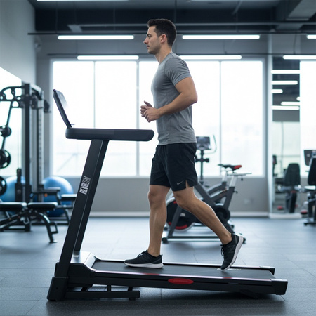 BIEŻNIA ELEKTRYCZNA TRENINGOWA DOMOWA SKŁADANA RUN-1 1-16 KM/H 140 KG 230 V BLUETOOTH