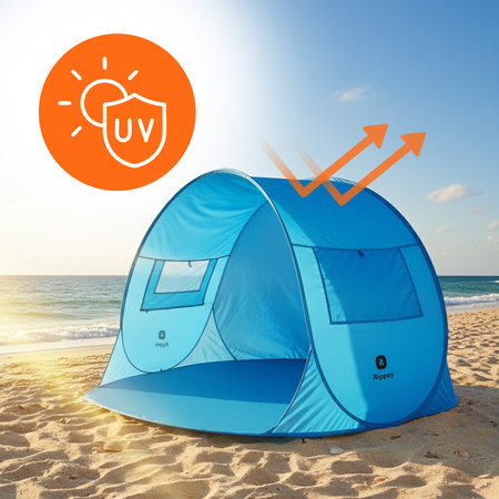 NAMIOT PLAŻOWY OGRODOWY TURYSTUCZNY PARAWAN SUNSET 1A NIEBIESKI