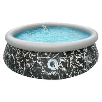 BASEN ROZPOROWY OGRODOWY POMPOWANY OKRĄGŁY MARBLE Z POMPĄ 360x76 CM ZESTAW