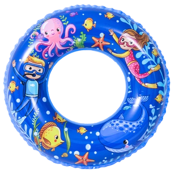 KOŁO POMPOWANE DO PŁYWANIA BASENOWE FISHY-BLUE 60 CM