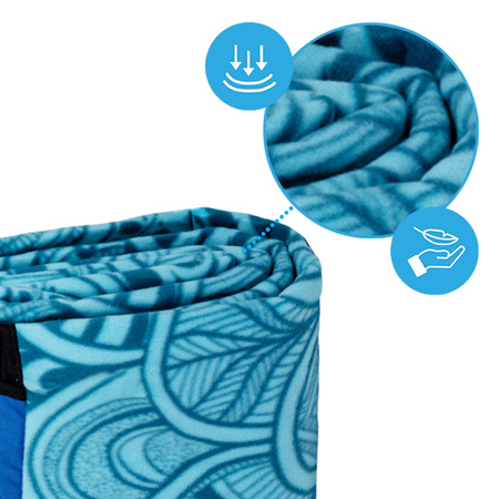 KOC PIKNIKOWY WODOODPORNY MATA PLAŻOWA Z IZOLACJĄ SANDY 1A NIEBIESKI 2x2