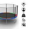 TRAMPOLINA OGRODOWA DLA DZIECI CHASE 12FT WIELOKOLOROWA 366 CM