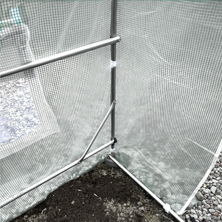 TUNEL OGRODOWY FOLIOWY SZKLARNIA 18m2 TF06W 6x3m BIAŁY SOLIDNY