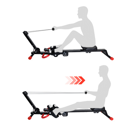 WIOŚLARZ TRENAŻER WIELOZADANIOWY REGULOWANY 4W1 WYŚWIETLACZ RP21