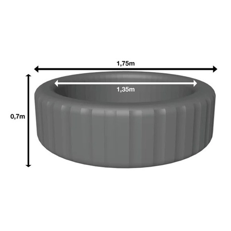 DMUCHANE SPA OGRODOWE BASEN 2-4 OS. AVENLI VENICE 110 DYSZ ZESTAW 175x70 CM