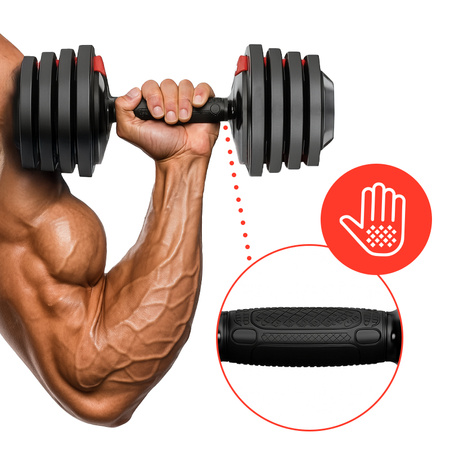 HANTLE REGULOWANE KETTLEBELL ZESTAW AUTOMATYCZNA REGULACJA 3W1 19 KG RP15