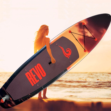 DESKA SUP GOLD-COAST DO PŁYWANIA STAND UP PADDLE POMPOWANA 320CM ZESTAW + SIEDZISKO