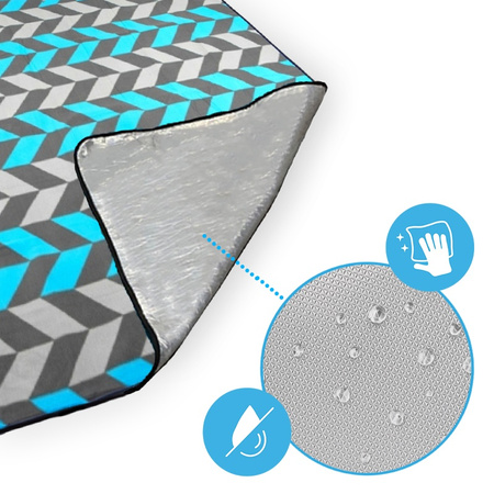 KOC PIKNIKOWY WODOODPORNY MATA PLAŻOWA Z IZOLACJĄ SANDY 1C 2x2