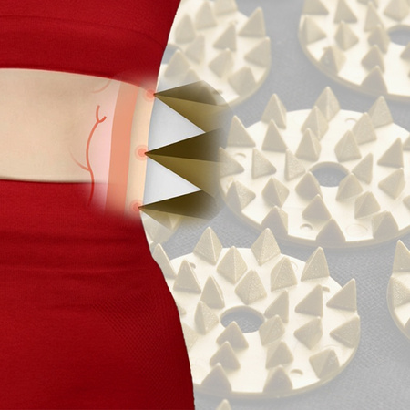 MATA DO AKUPRESURY ZDROWOTNA Z KOLCAMI AKUPRESURA MASAŻ ZESTAW Z PODUSZKĄ